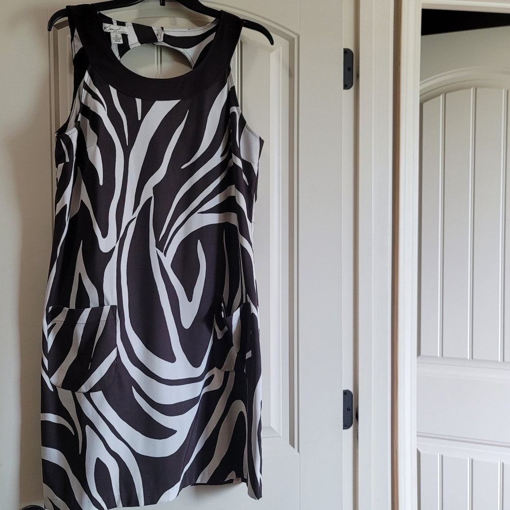 Brown & cream Dress.
